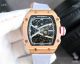 Swiss Replica Richard Mille RM 67-02 Yellow Fabric Strap on Rose Gold Watches (2)_th.jpg